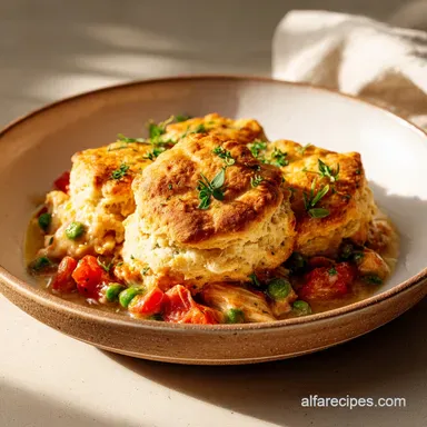Chicken Cobbler with Red Lobster Biscuits in 60 Minutes Recipe Card