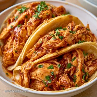 Shredded Chicken Tacos in 35 Minutes Recipe Card
