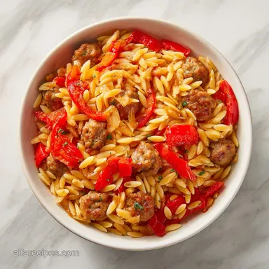 Italian Sausage Orzo: One-Pot