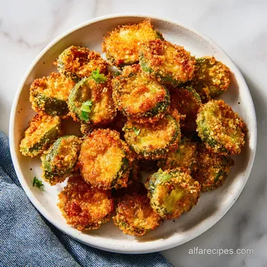 Keto Air Fryer Fried Pickles in 25 Minutes