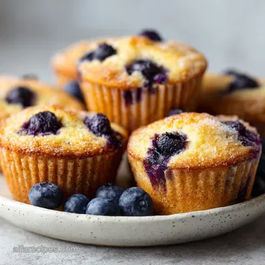 Lemon Blueberry Muffins Recipe: Moist & Zesty Recipe Card