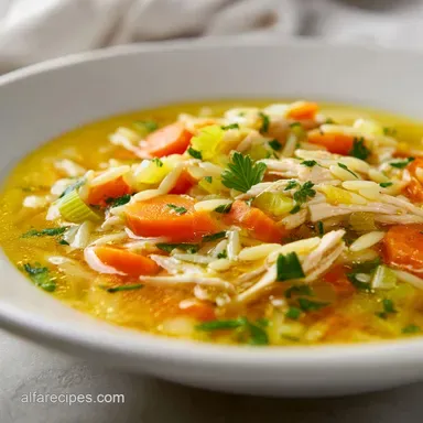 Lemon Chicken Orzo Soup in 35 Minutes