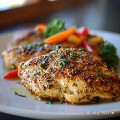 Lemon Pepper Chicken for 4 Servings Recipe Card