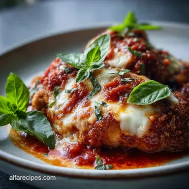 Chicken Recipe with Marinara and Mozzarella for 4 Servings