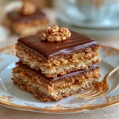 No Bake Chocolate Peanut Butter Bars for 16 Recipe Card
