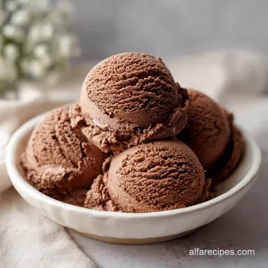 No Churn Chocolate Ice Cream for 8 Servings with Silky Texture Recipe Card