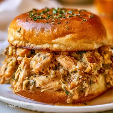 Ohio Shredded Chicken Sandwich: Creamy Recipe Card
