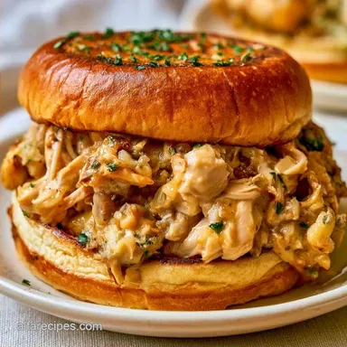 Ohio Shredded Chicken Sandwich: Creamy