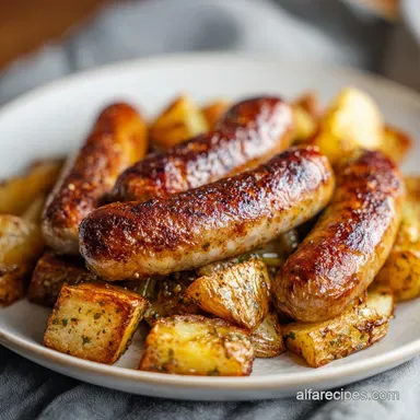 Bratwurst Recipe With Potatoes for 5 Servings