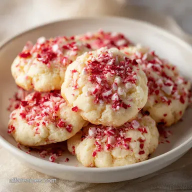 Peppermint Meltaway Cookies with Sweetened Condensed Milk
