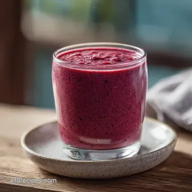 Healthy Berry Smoothie in 5 Minutes Recipe Card