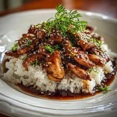 Chicken Teriyaki Recipe for 4 Servings Recipe Card