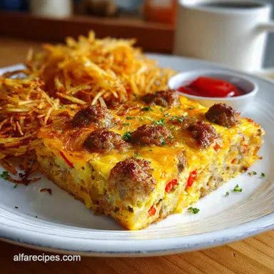 quick breakfast casserole with sausage Ready in 30 Min Crispy