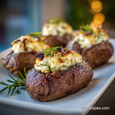 Restaurant Baked Potatoes Recipe for 4 Servings