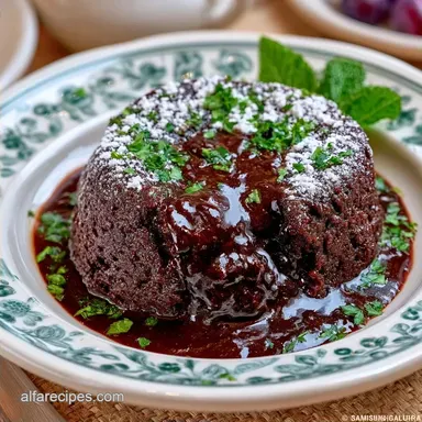 Rich Chocolate Lava Cake for 4 Servings