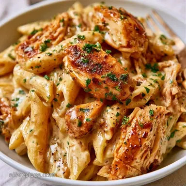 Rotisserie Chicken Pasta in 20 Minutes Recipe Card