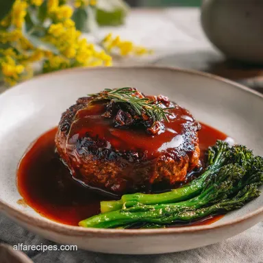 Bobby Flays Salisbury Steak Yumtastic Recipe for 4
