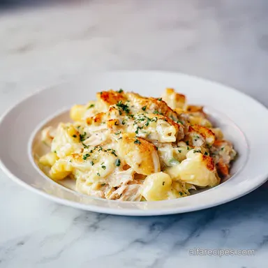 Tuna Noodle Casserole with Scratch-Made Sauce in 40 Minutes Recipe Card