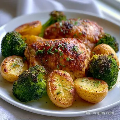Sheet Pan Chicken with Baby Potatoes Recipe Card