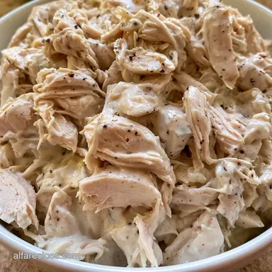 Shredded Chicken Salad in 15 Minutes Recipe Card