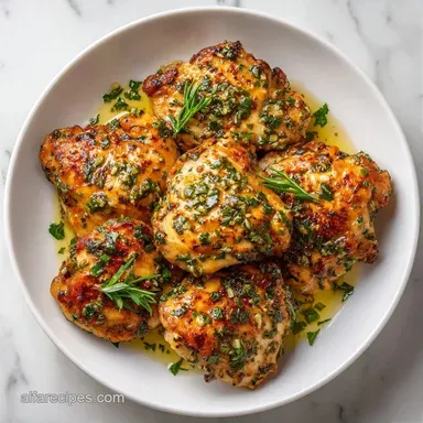 Simple Garlic Herb Chicken in 30 Minutes Recipe Card