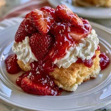 Simple Strawberry Shortcake for 12 Recipe Card
