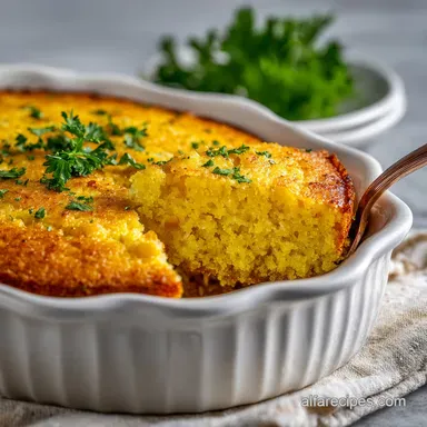 Slow Cooker Corn Pudding with Jiffy Mix Recipe Card