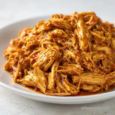 Slow Cooker Shredded Chicken Meal Prep Recipe Card