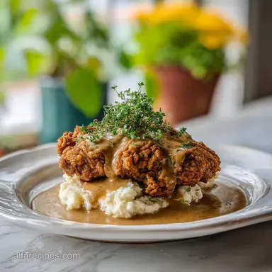 Chicken Fried Steak with Gravy Recipe in 40 Minutes Recipe Card