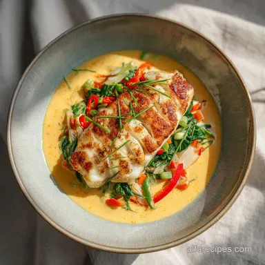Tropical Grouper with Spicy Coconut Recipe for 4