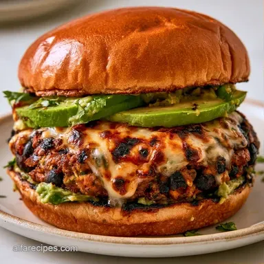 Black Bean Burger in 28 Minutes Recipe Card