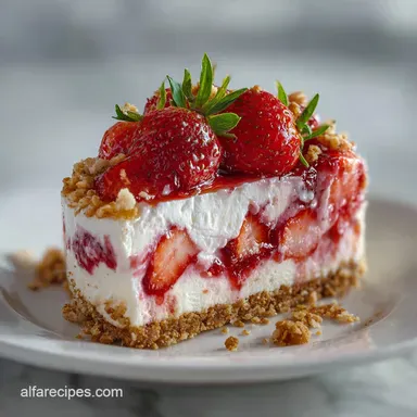 Strawberry Crunch Ice Cream Cake: Freezer-Friendly Recipe Card
