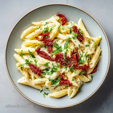 Sun Dried Tomato Pasta in 20 Minutes Recipe Card