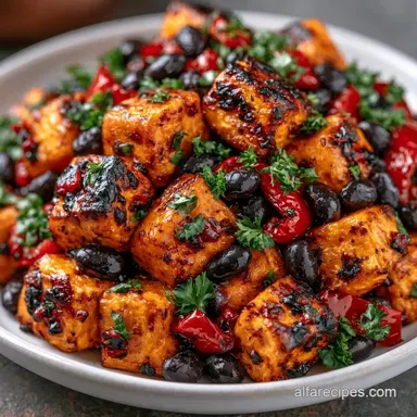 Black Bean Skillet with Sweet Potato Recipe Card