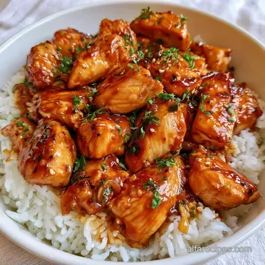Teriyaki Chicken Rice Bowls in 30 Minutes Recipe Card