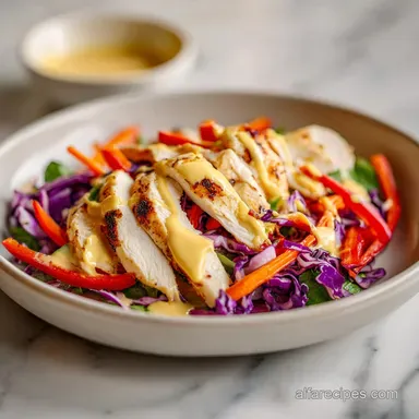 Thai Chicken Salad Peanut Dressing for 4