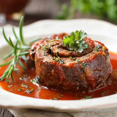 Beef Braciole Recipe for 6 Servings Recipe Card