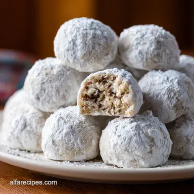 Mexican Cookies: With Powdered Sugar Finish Recipe Card