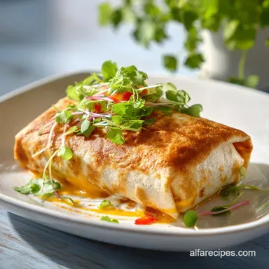 Bean and Cheese Burrito Recipe: For 4 Servings Recipe Card