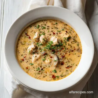 White Chicken Chili for 6 Servings Recipe Card