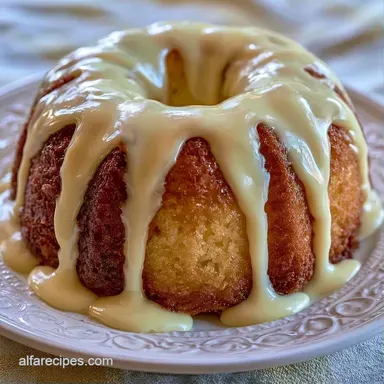 White Chocolate Ganache Cake for 12 Slices Recipe Card