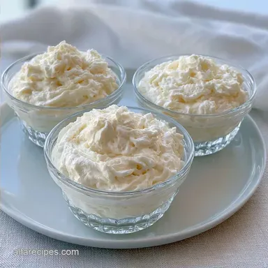 White Chocolate Mousse Cup for 4 Servings