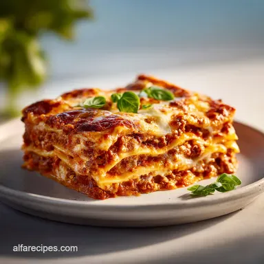 World's Best Lasagna with Ricotta Cheese Recipe Card