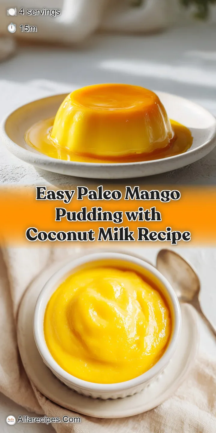 A spoonful of silky, pale yellow mango pudding, flecked with coconut. Juicy mango chunks glisten, promising cool, tropical...
