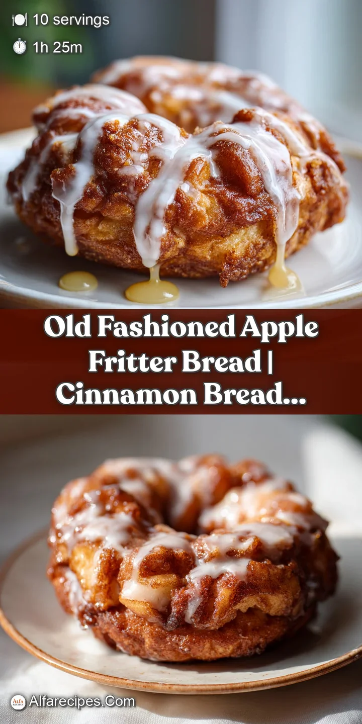 Close-up of a fluffy apple fritter bread crumb, revealing soft dough and juicy, caramelized apple pieces.