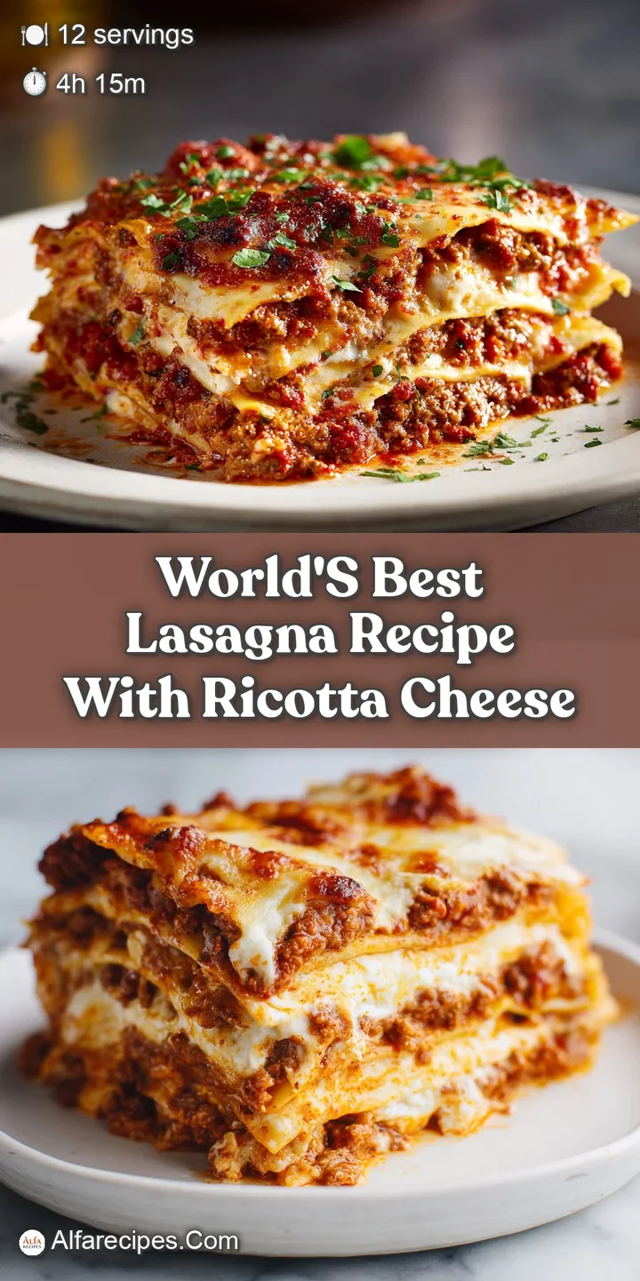 Close-up of lasagna's rich, red sauce and melted cheese creating a tempting and flavorful experience for the viewer.