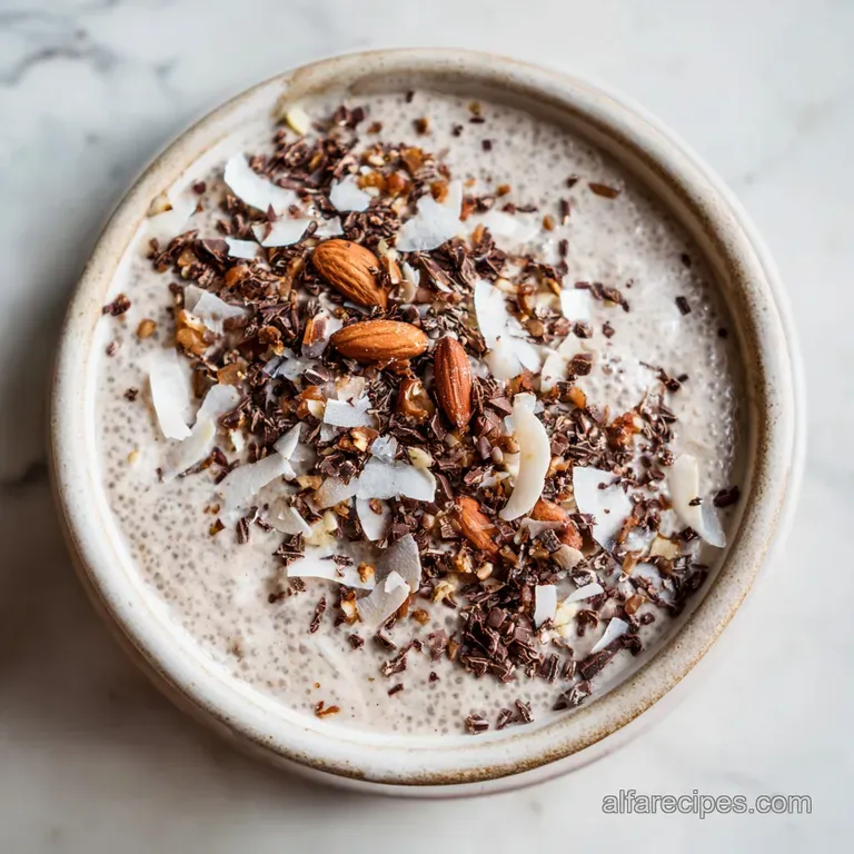 Almond Joy Chia Pudding: Keto Coconut Treat