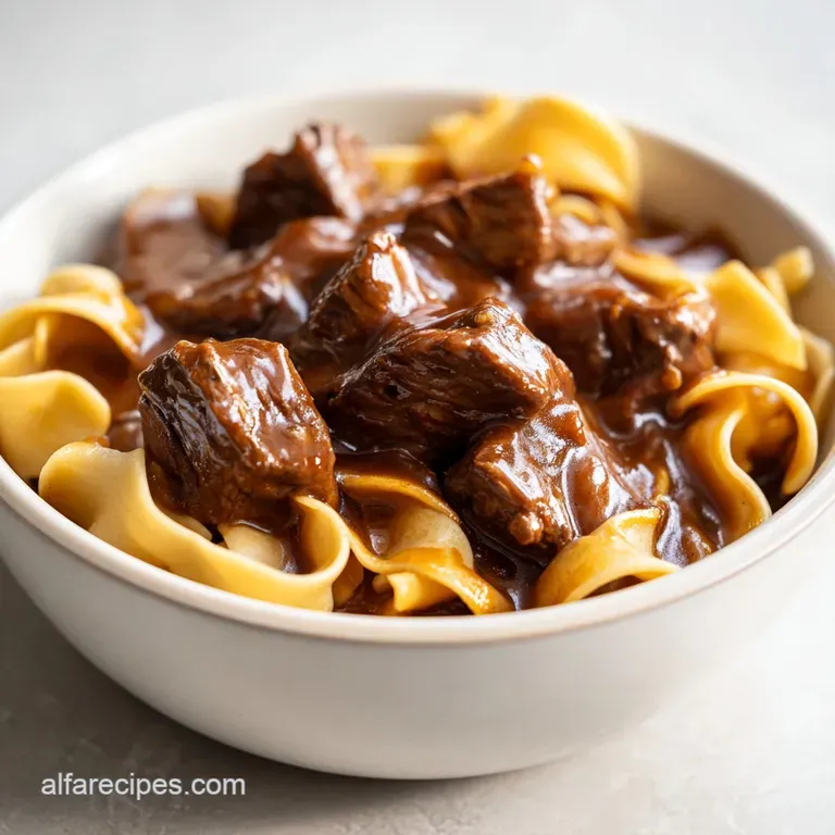 Beef and Noodles: Hearty with Gravy