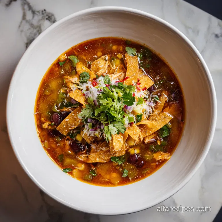 Best Poblano Chicken Tortilla Soup Recipe