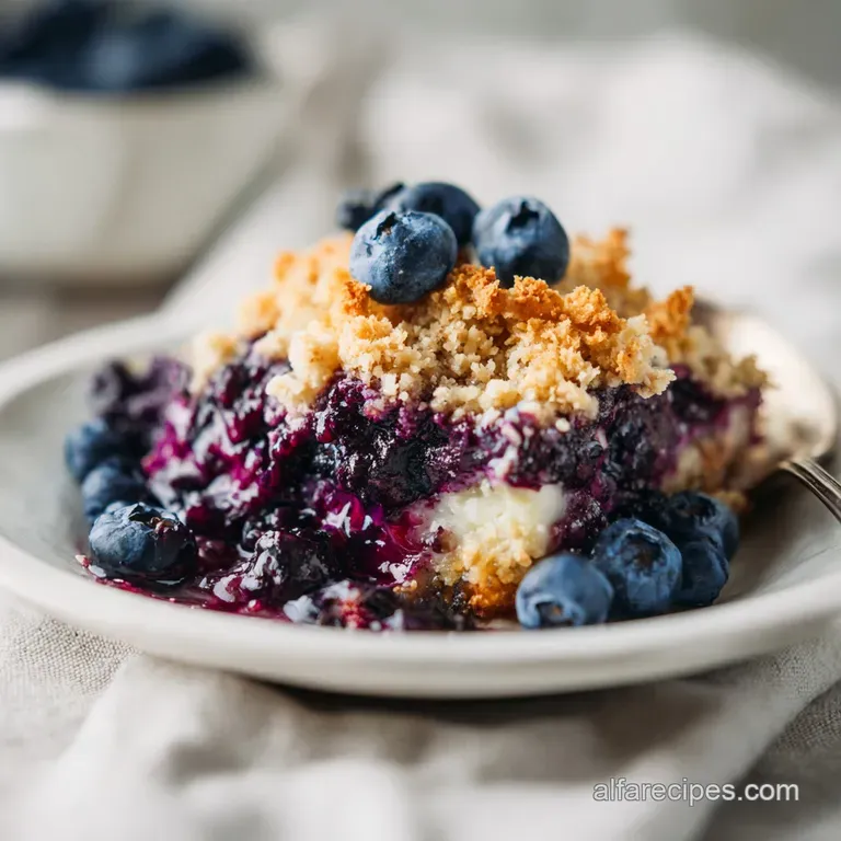 Blueberry Crisp Dump Cake: Golden and Crunchy